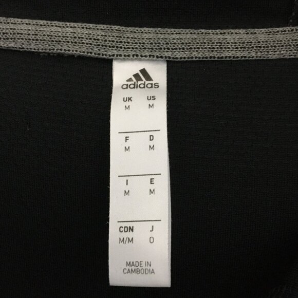 Adidas Performance Cross-Up 365 Hoodie Mens Medium Gray/Black Kangaroo Pocket - Picture 7 of 16